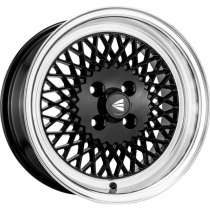 ENKEI ENKEI92, 15x8, 25, 4x100, 72.6, Svart / Polerad Fälg